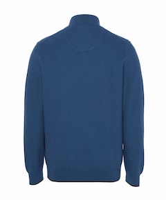 Heren trui met rits blauw