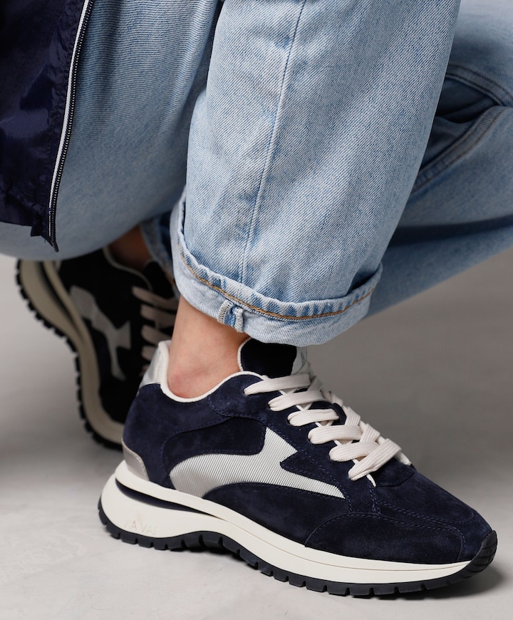 Usher Riggs dames sneakers blauw