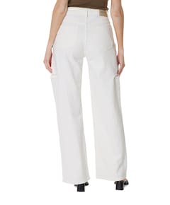 June Wide Leg dames jeans ecru