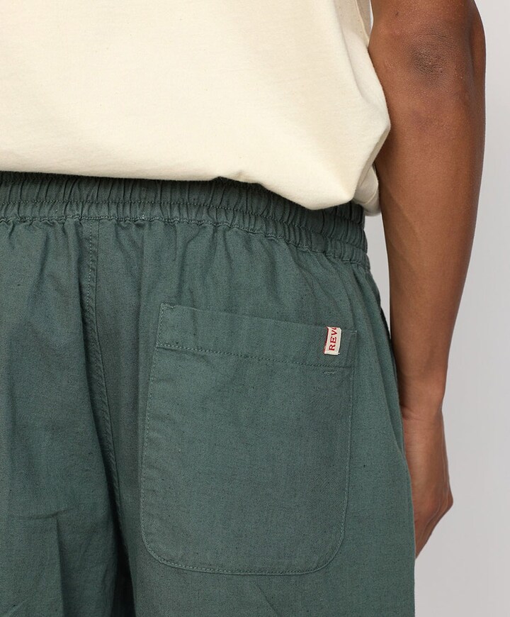 Linen shorts heren korte broek groen
