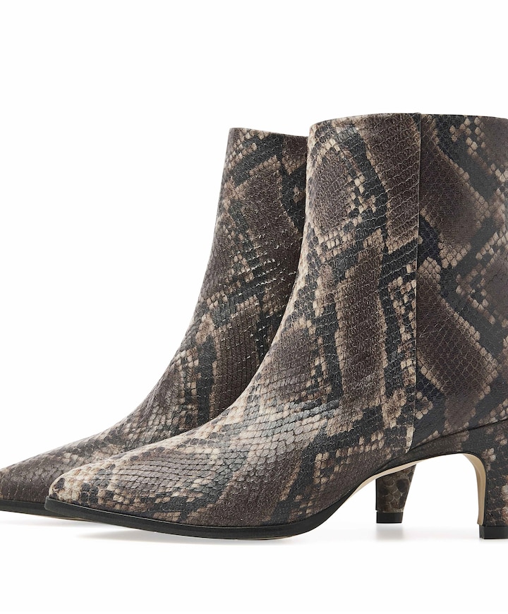 Lina Jackson dames enkellaarzen grijs