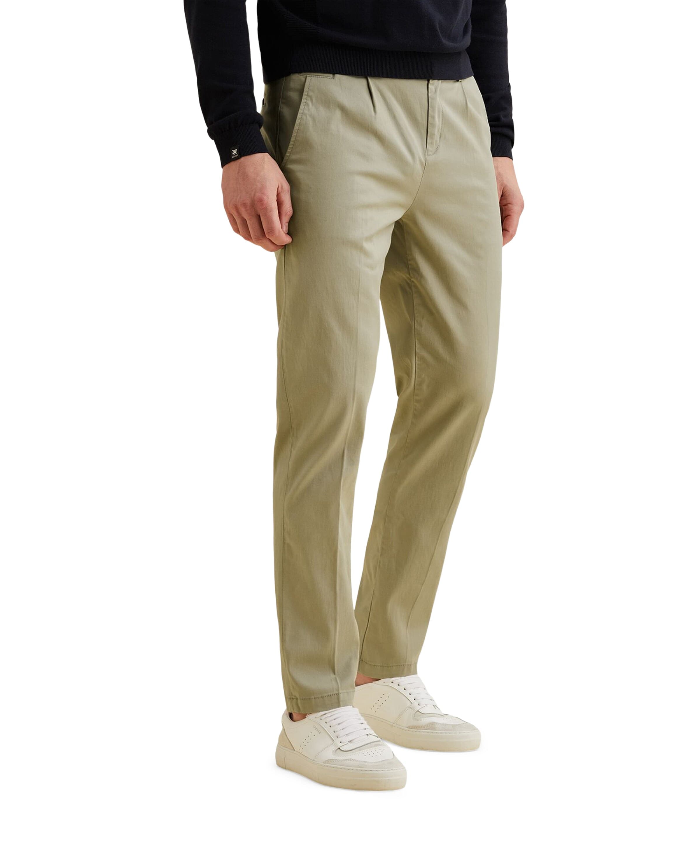 V35 RELAXED CHINO SOFT STRETCH TEN heren broek groen