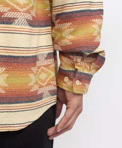 Heren overhemd lange mouw oranje