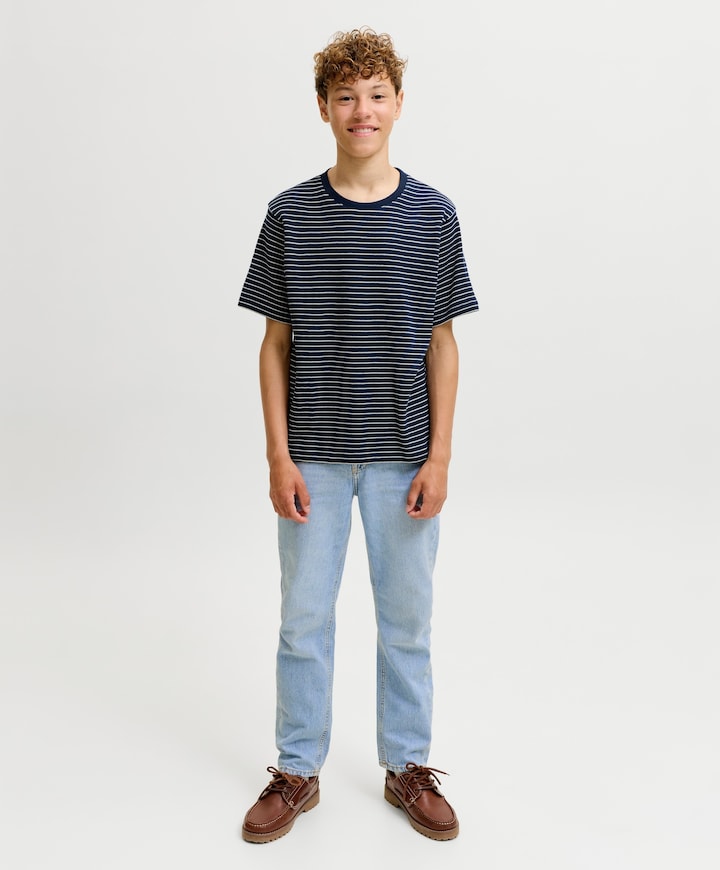 JJICLARK JJCLASSIC NS 415 LN JNR jongens jeans blauw