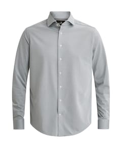 Heren overhemd lange mouw blauw