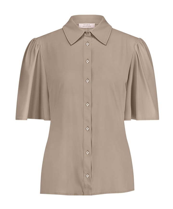 Dames blouse beige