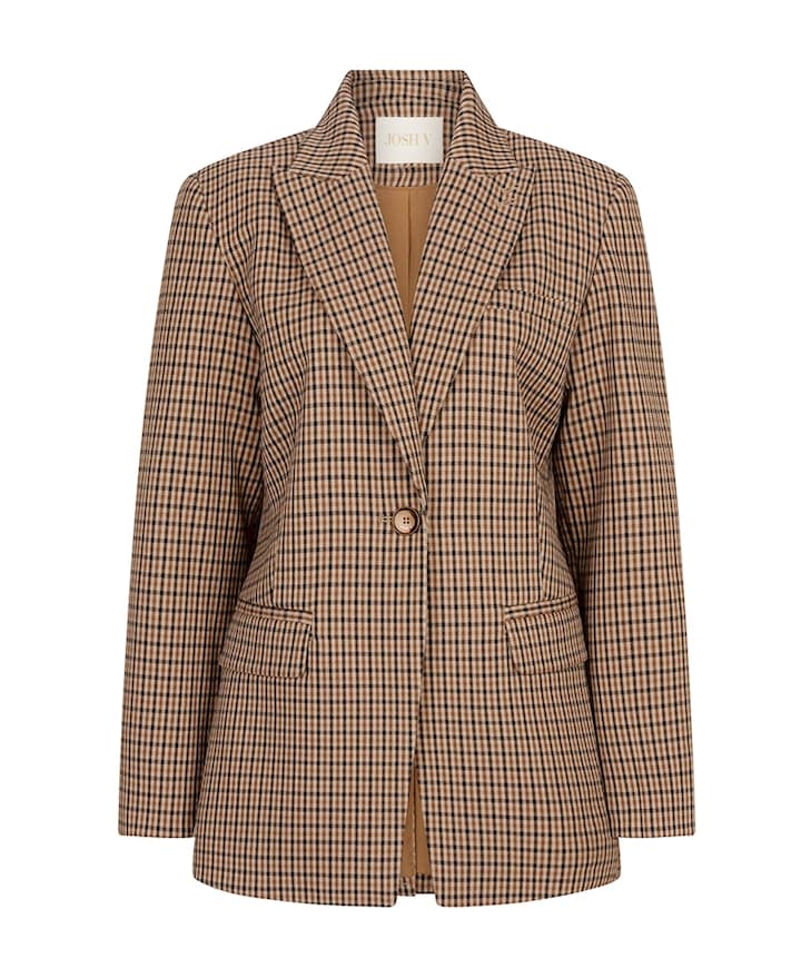 Dames blazer bruin