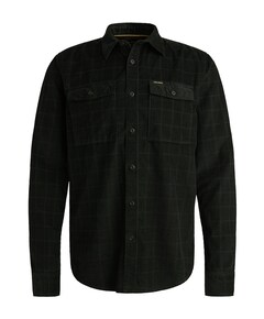 Heren overhemd lange mouw zwart