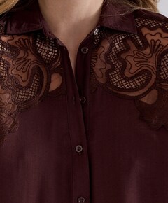 Dames blouse bruin