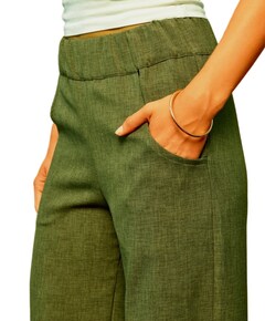 Woody Lush dames pantalon groen