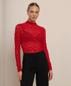 Dames top rood