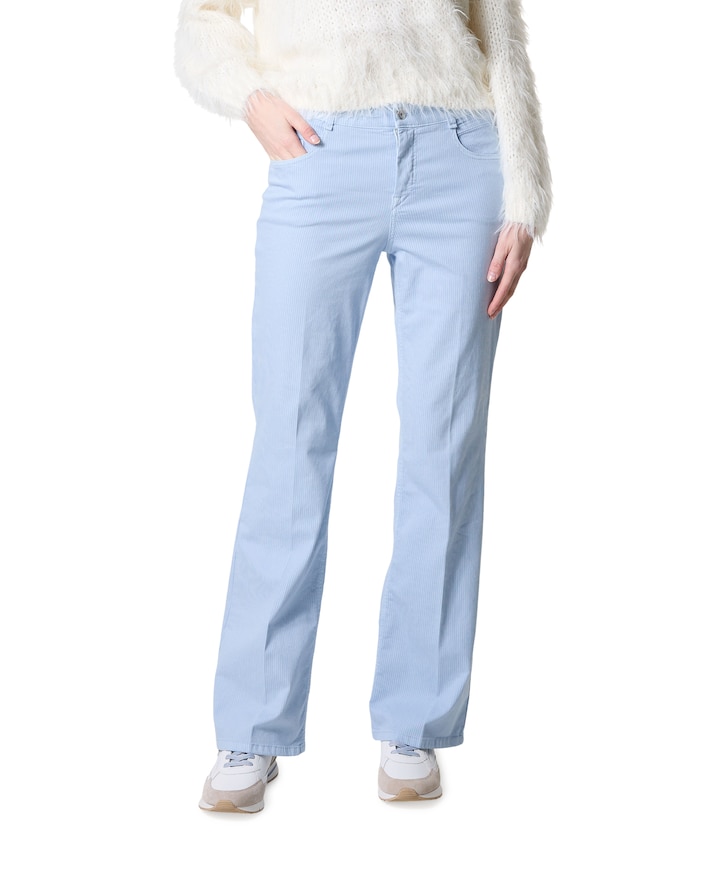 Bootcut Slim dames broek blauw