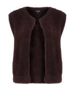 Dames gilet bruin