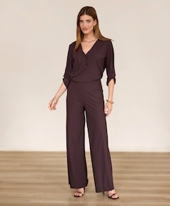 Lexie LONG bonded trousers dames broek bruin