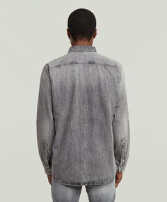 Overhemd lange mouw grijs