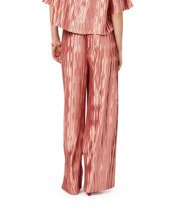 Linium plissé broek roze