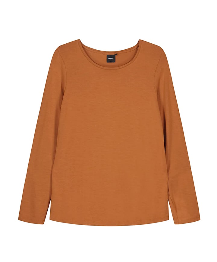 Dames pyjamatop oranje