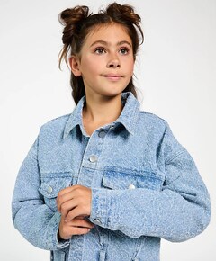 Meisjes spijkerjas blauw