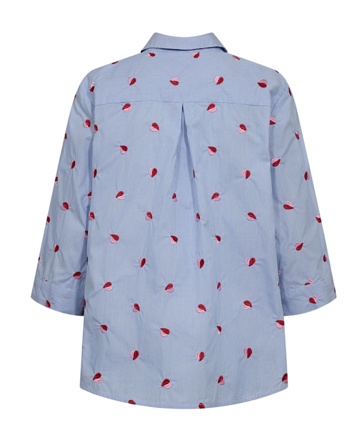 Dames blouse blauw