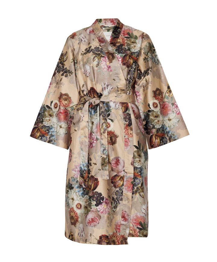 Dames ochtendjas beige