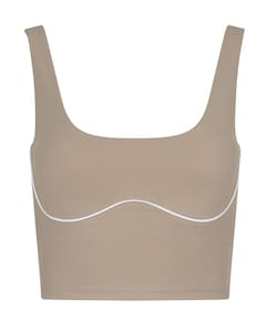 Dames t-shirt beige