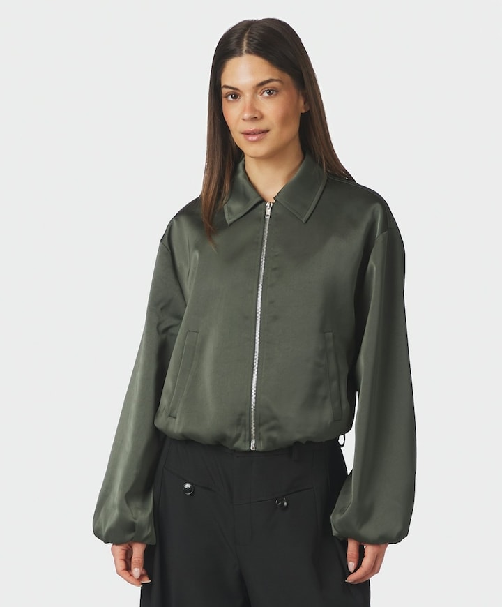Dames jas groen