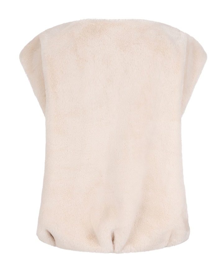 Dames gilet beige