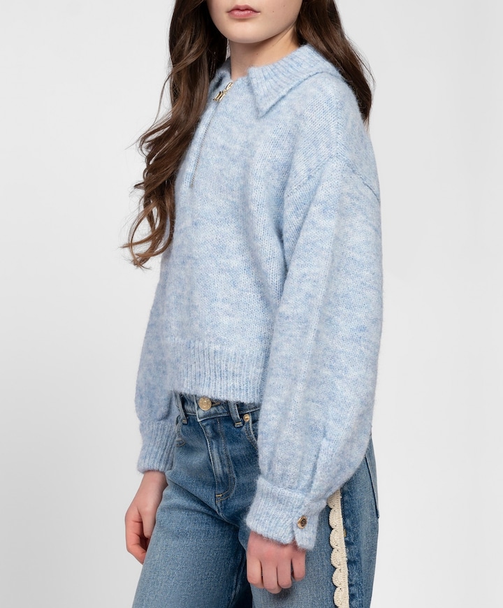 Meisjes sweater blauw