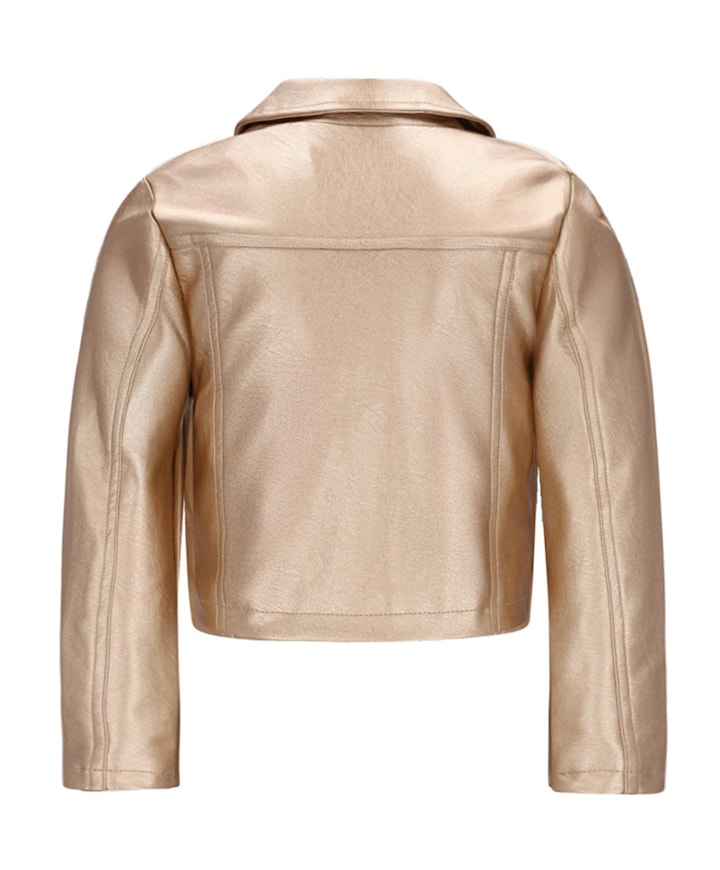 Meisjes blazer goud