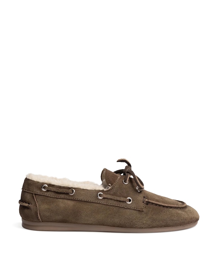 Boat loafer dames bruin