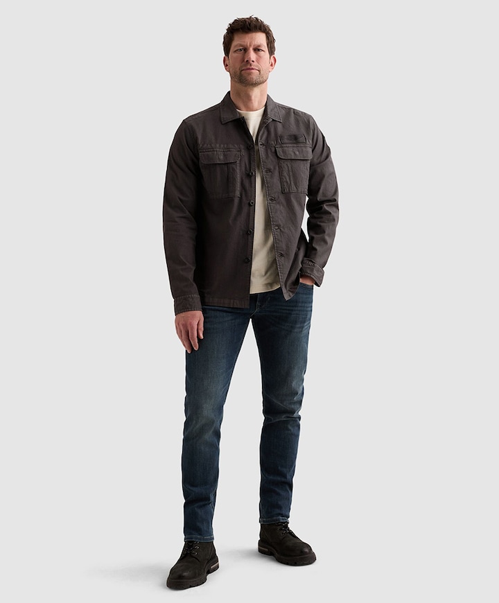 Heren overshirt zwart