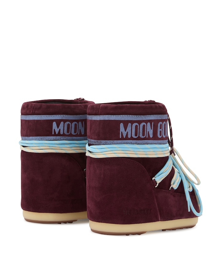 MB ICON LOW SUEDE LACES boots bordeaux
