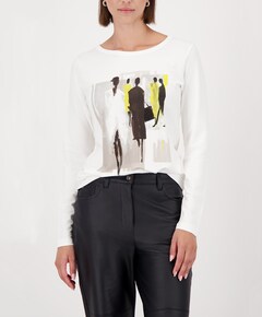 Dames longsleeve ecru