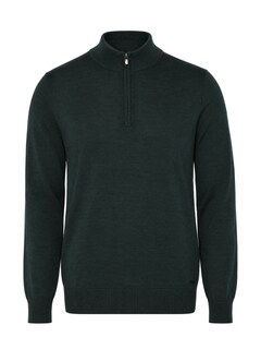 Heren trui met rits groen