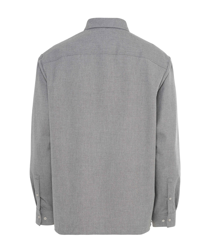 Overhemd lange mouw grijs