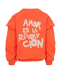 Meisjes sweater oranje