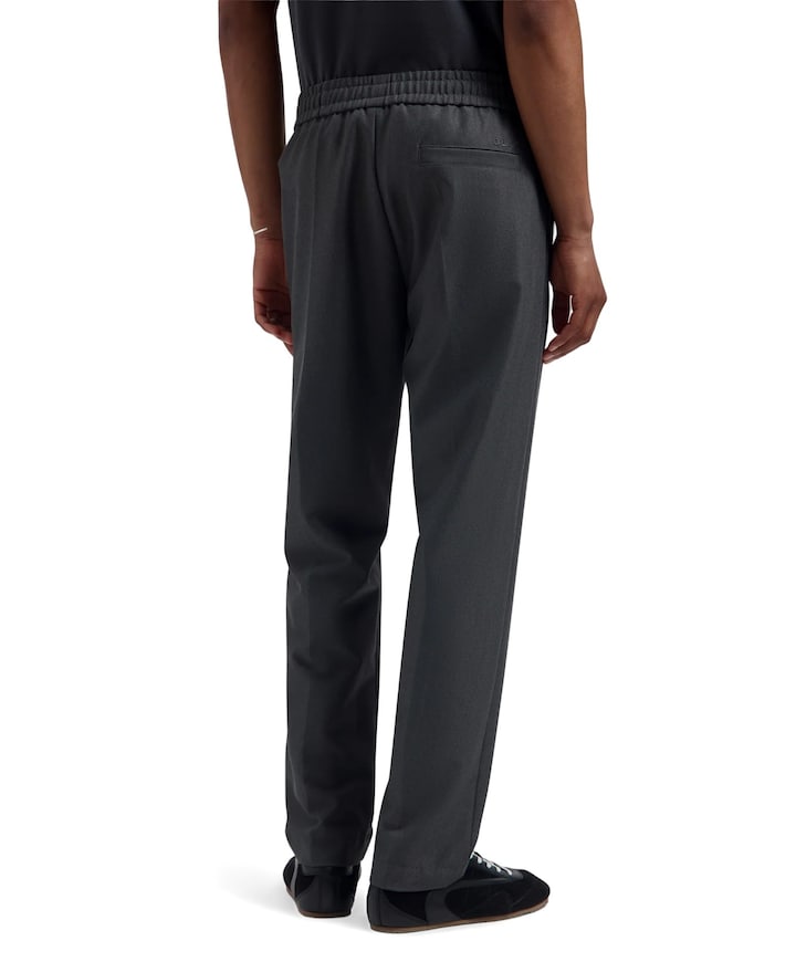 Slim Elasticated Pant heren pantalon grijs