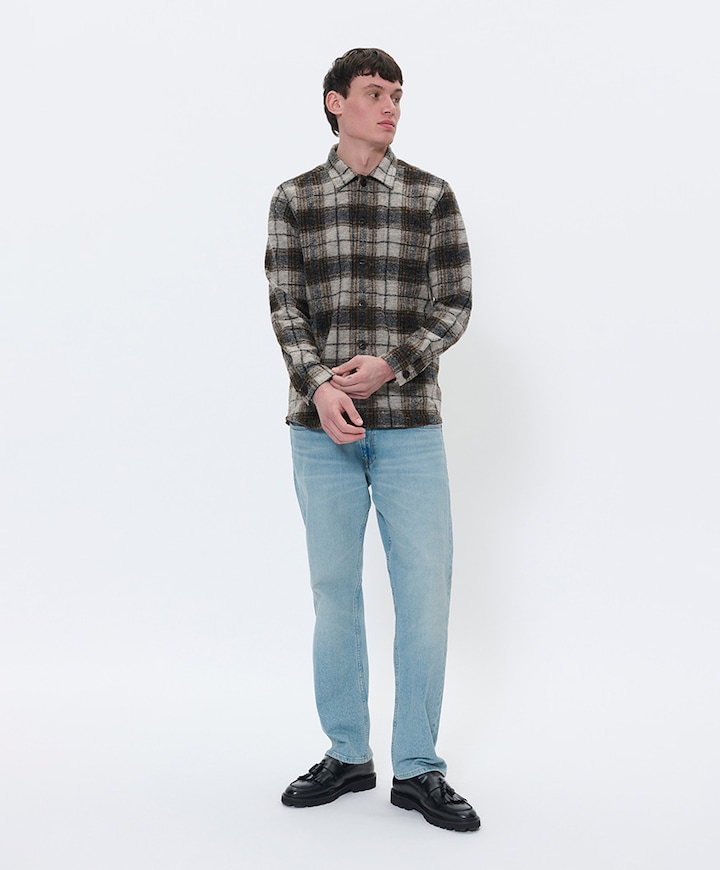 Heren overshirt bruin