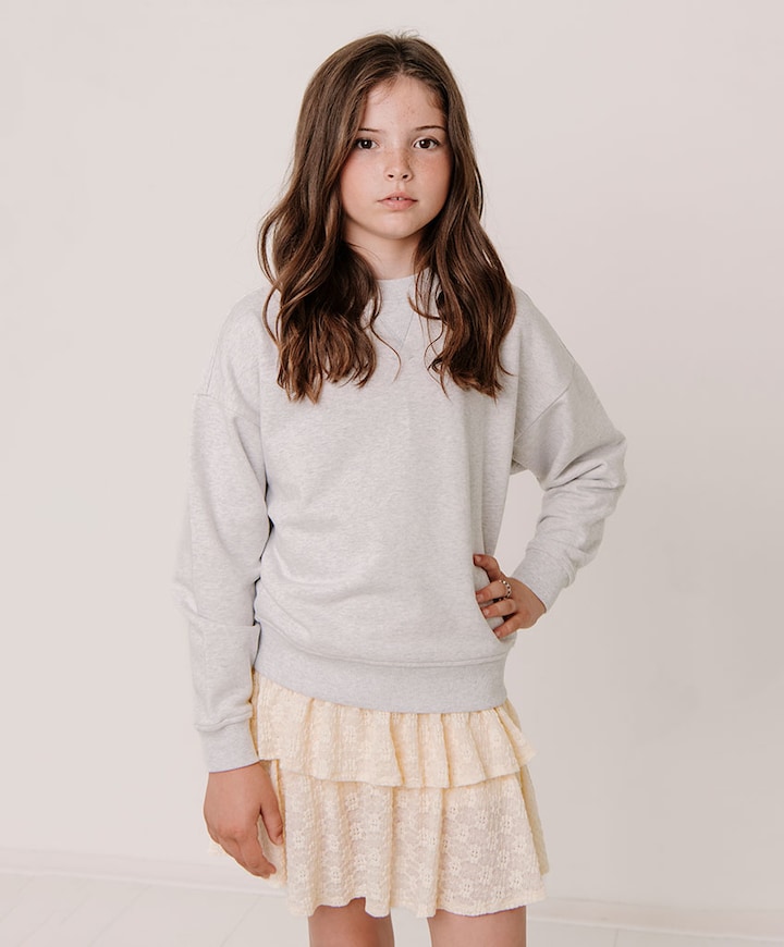 Meisjes sweater grijs