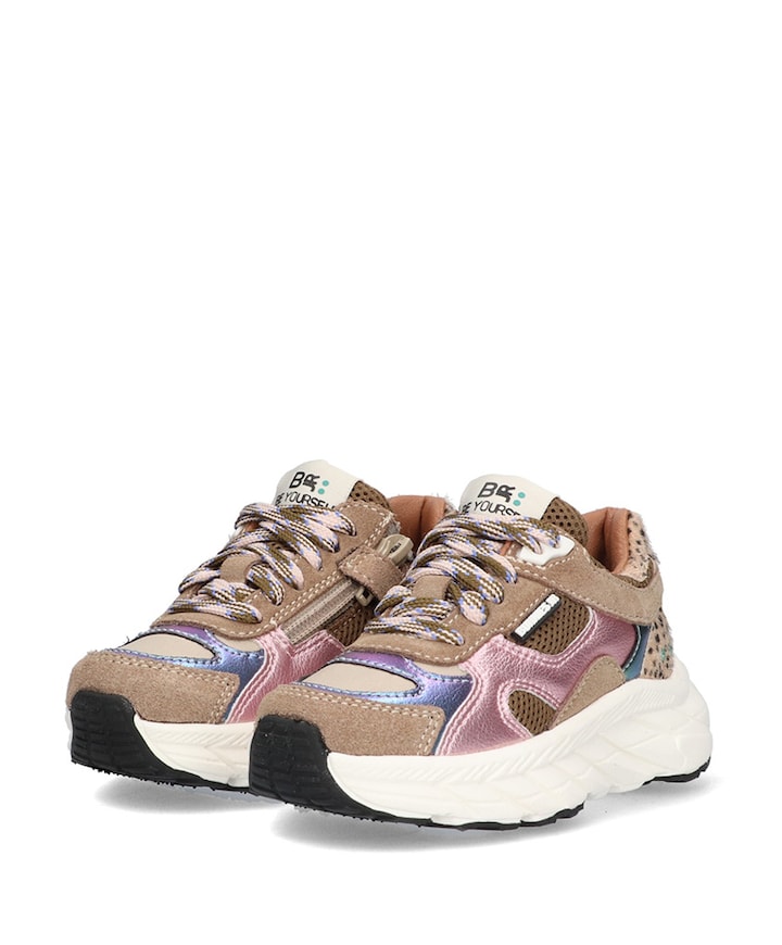 Reza Rush meisjes sneakers beige