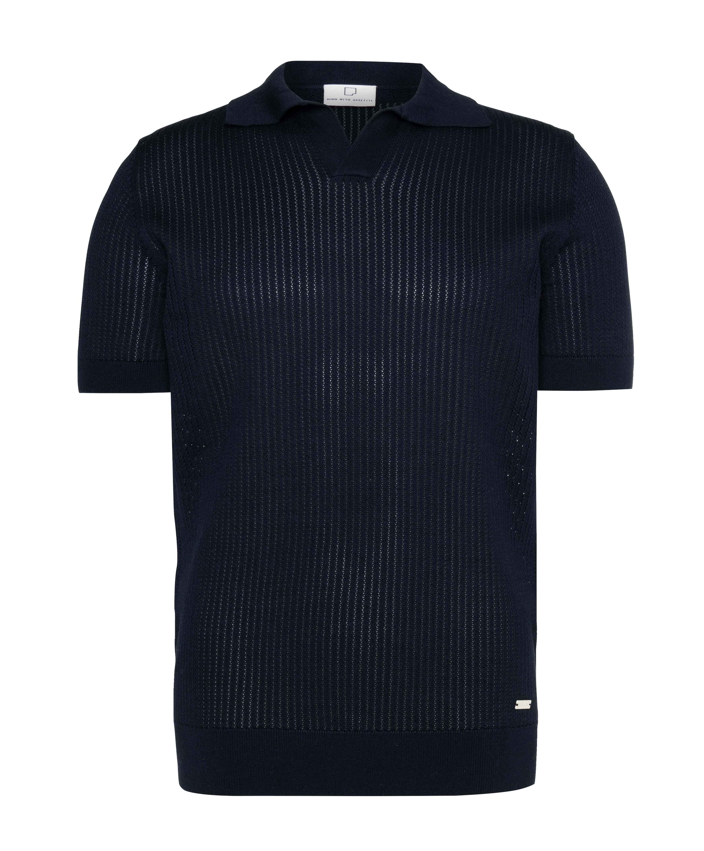 Heren polo blauw