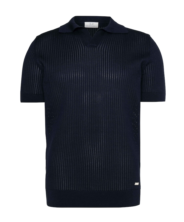 Heren polo blauw