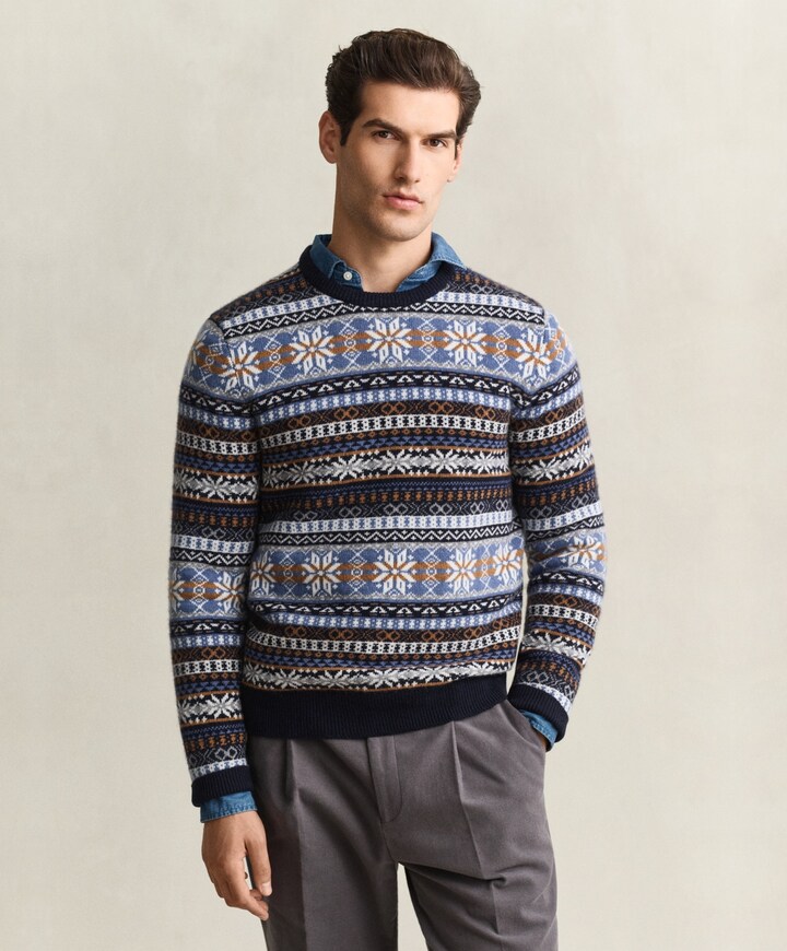 Heren trui blauw