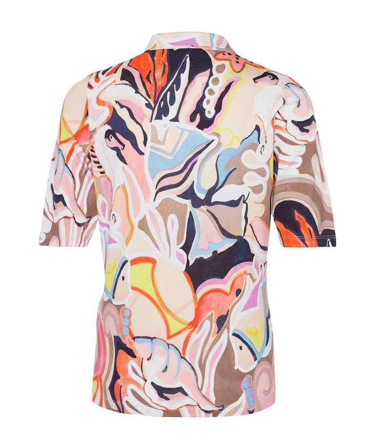 Dames polo multicolor