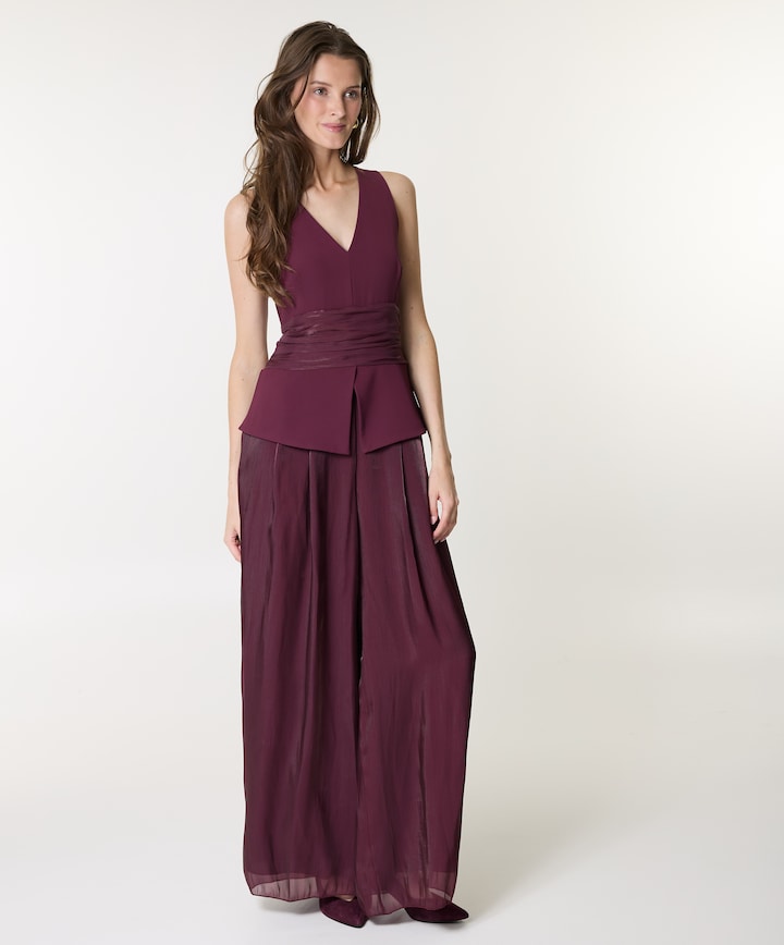 CFC 20458 dames jumpsuit bordeaux