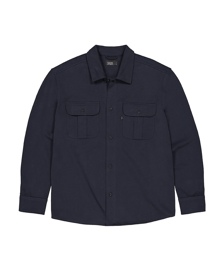 Heren overshirt blauw