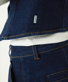 Meisjes gilet blauw