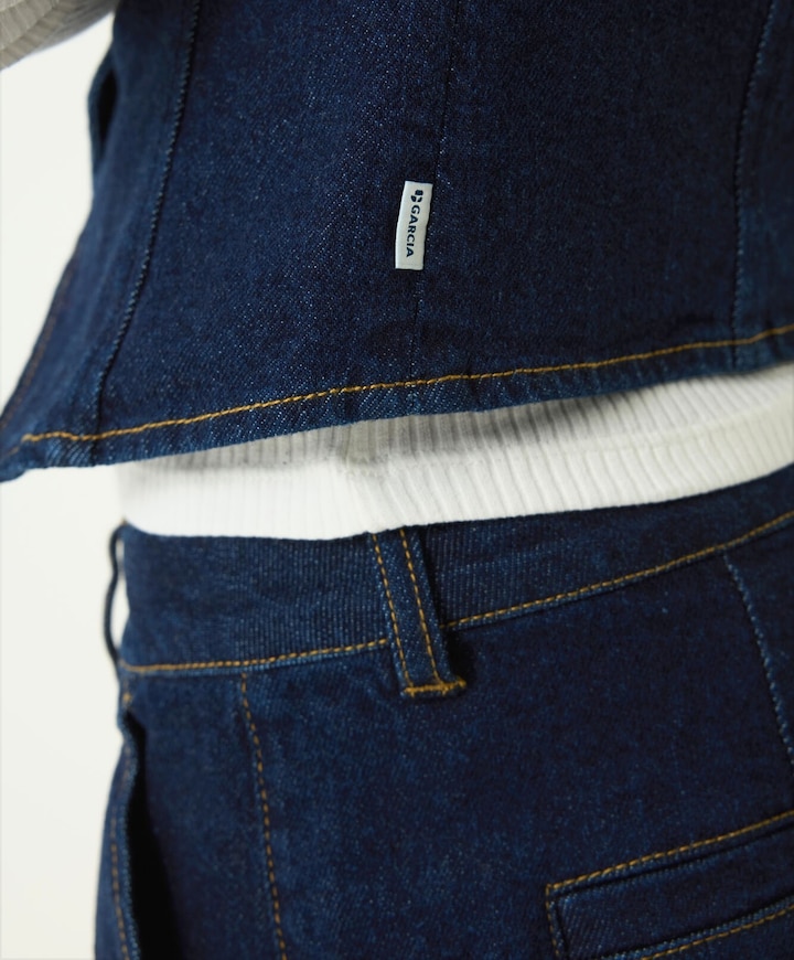 Meisjes gilet blauw