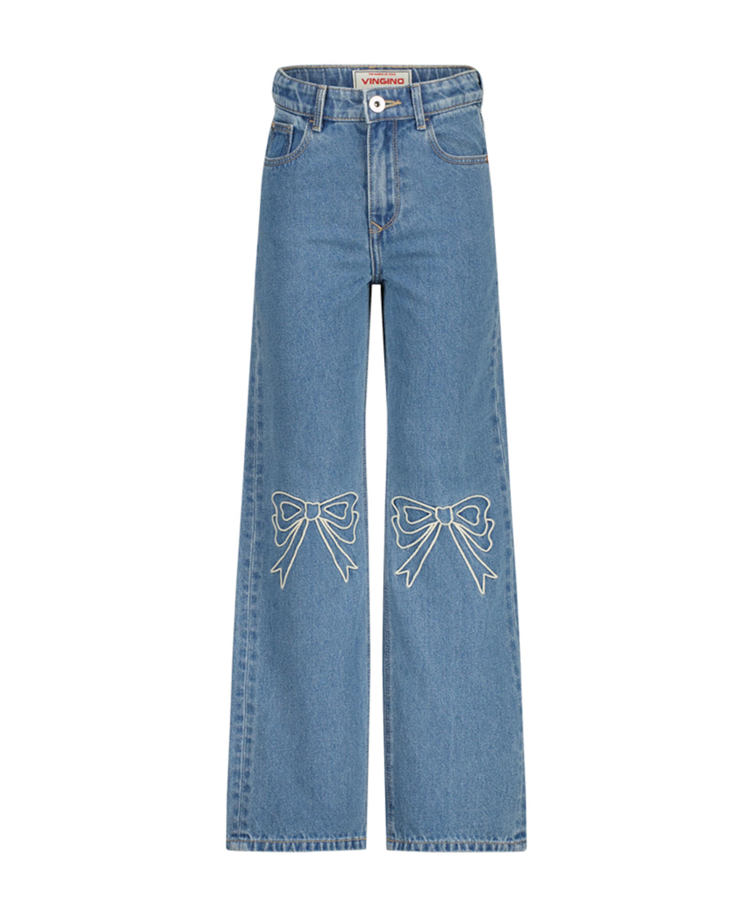 Cato Bow jeans blauw