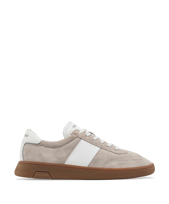 Zack sue LTHR heren sneakers beige